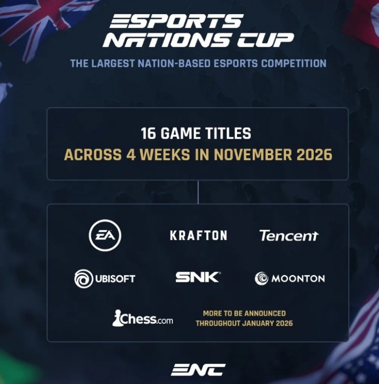 ENC：首届电竞国家杯将在11月于沙特阿拉伯利雅得举行